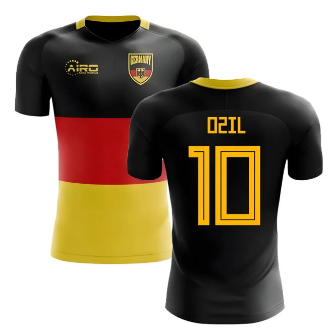 2025-2026 Germany Flag Concept Football Shirt (Ozil 10) - Kids