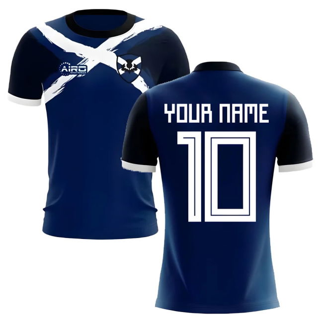 2025-2026 Scotland Flag Concept Football Shirt (Your Name)
