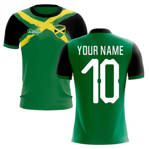 2023-2024 Jamaica Flag Concept Football Shirt (Your Name) - Kids