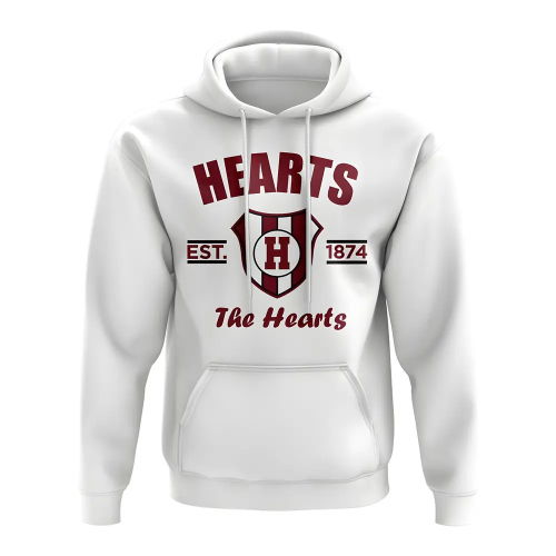 Hearts Established Football Hoody (White)