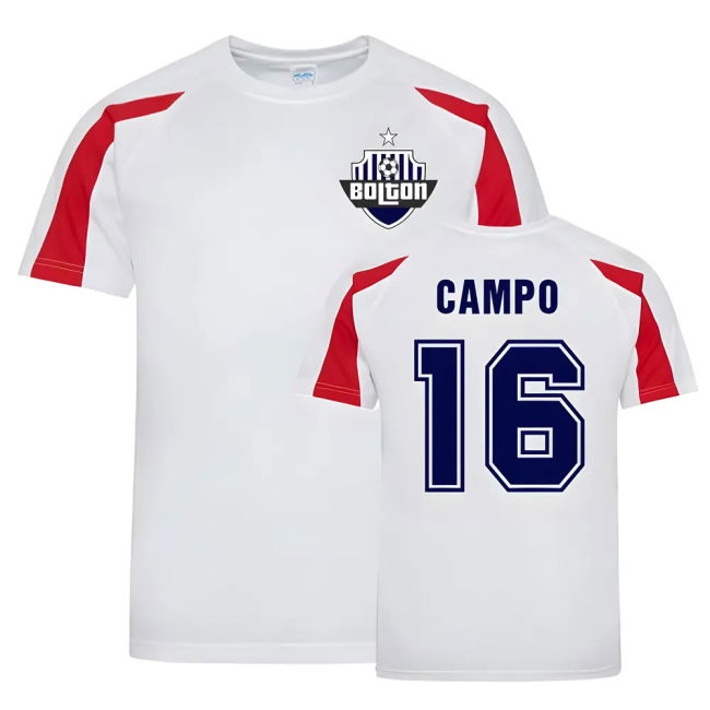 Ivan Campo Bolton Sports Training Jersey (White)