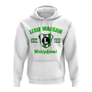Legia Warsaw Established Football Hoody (White)