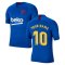 2019-2020 Barcelona Nike Training Shirt (Blue) - Kids (Your Name)