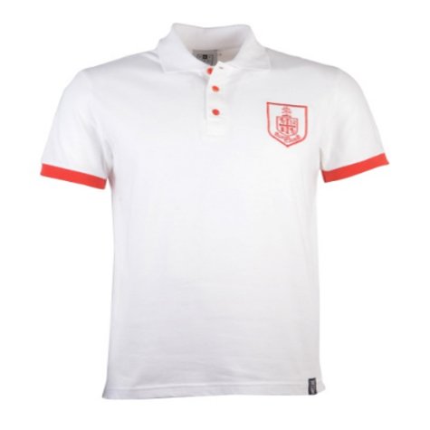 Bournemouth Retro White Polo Shirt