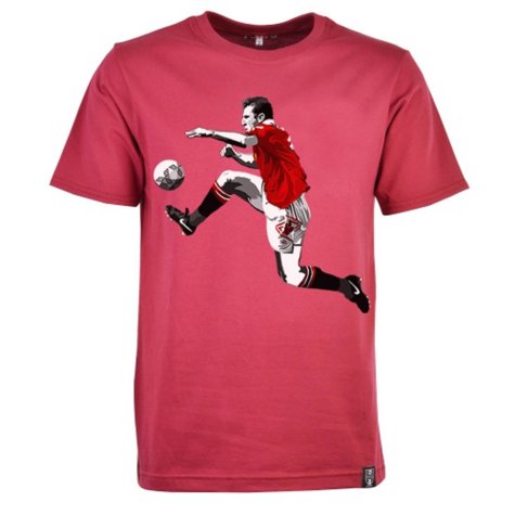 Manchester Reds Retro Cantona T-Shirt (Maroon)