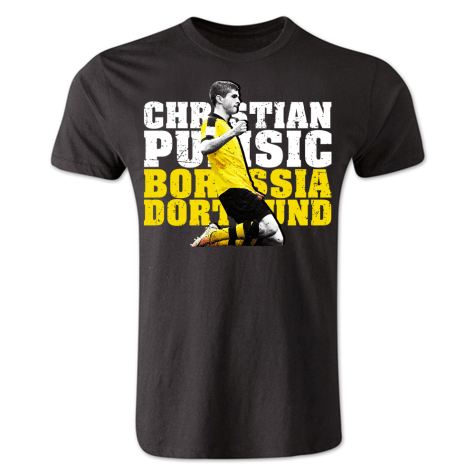 Christian Pulisic Borussia Dortmund Player T-Shirt (Black)