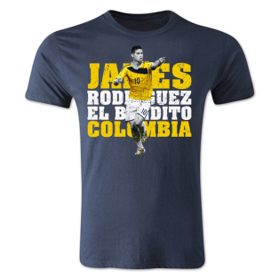 James Rodriguez Colombia Player T-Shirt (Navy) - Kids