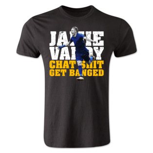 Jamie Vardy Leicester City Player T-Shirt (Black) - Kids