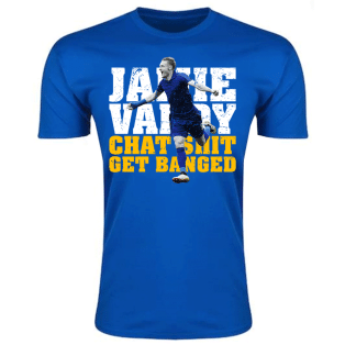 Jamie Vardy Leicester City Player T-Shirt (Royal)