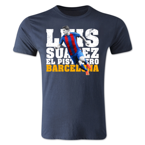 Luis Suarez Barcelona Player T-Shirt (Navy)