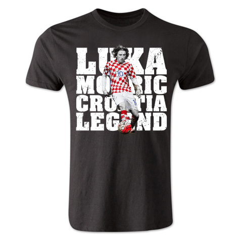 Luka Modric Croatia Player T-Shirt (Black) - Kids