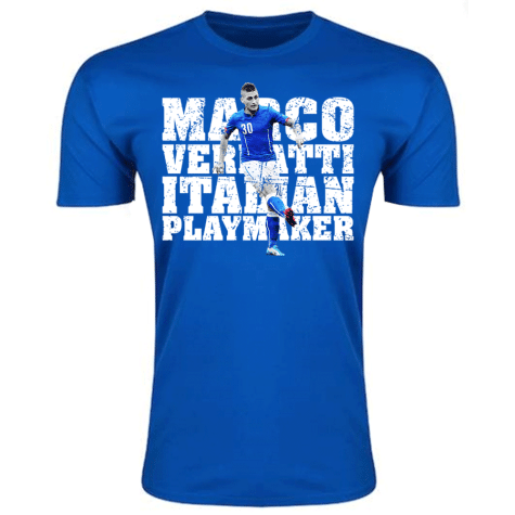 Marco Verratti Italy Player T-Shirt (Royal) - Kids