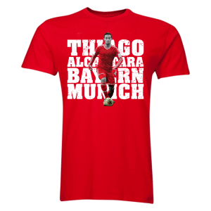 Thiago Alcantara Bayern Munich Player T-Shirt (Red)