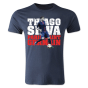 Thiago Silva PSG Player T-Shirt (Navy) - Kids
