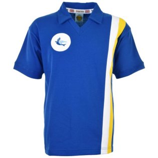 cardiff city retro football shirt