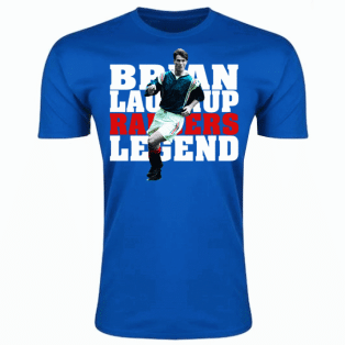 Brian Laudrup Rangers Player T-Shirt (Blue)