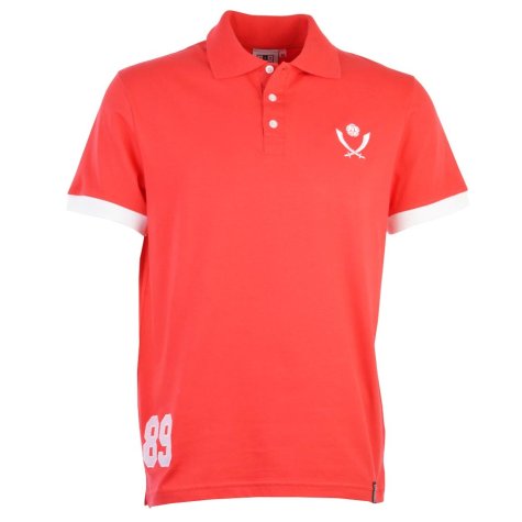 Sheffield United Number 89 Red Polo Shirt