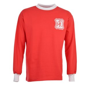 Aberdeen 1965 Away Retro Football T Shirt Embroidered Crest S-XXL 
