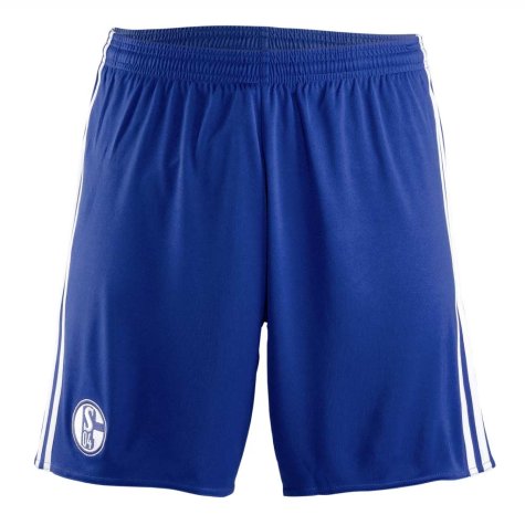 2017-2018 Schalke Adidas Away Shorts (Blue) - Kids