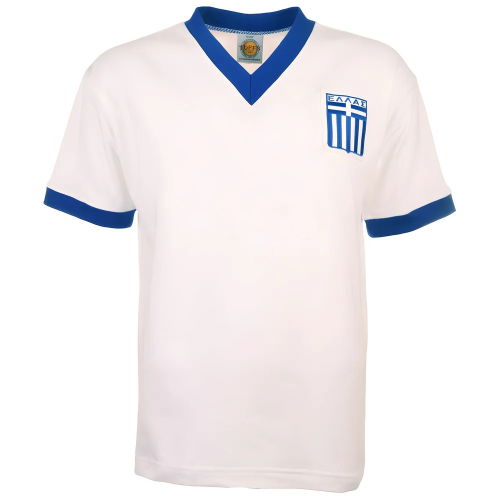 Greece 1980s Away Retro Football Shirt