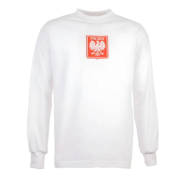 Poland 1970s White Retro Football Shirt