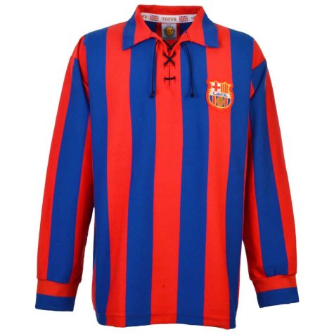 Barcelona 1950s Retro Football Shirt