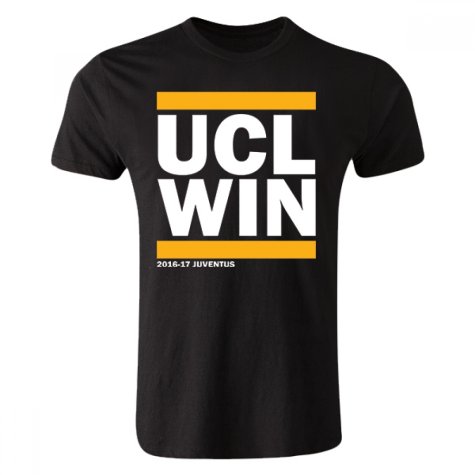 Juventus UCL Winners T-shirt (Black) - Kids