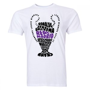 Real Madrid Champions League Trophy Winners T-shirt (White) - Kids