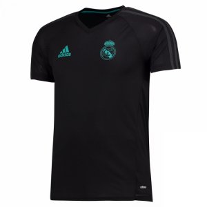 2017-2018 Real Madrid Adidas Training Shirt (Black) - Kids