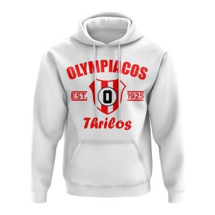 Olympiakos Established Football Hoody (White)