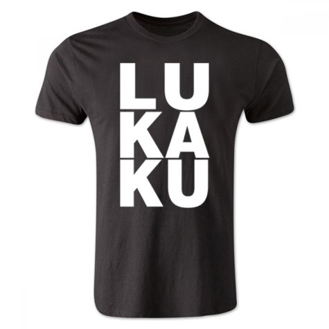 Romelu Lukaku Man Utd T-Shirt (Black/White)