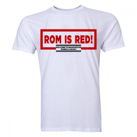 Romelu Lukaku ROM Is Red T-Shirt (White)