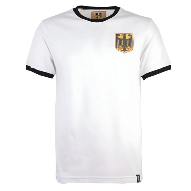 Germany 12th Man Retro T-Shirt - White/Black Ringer