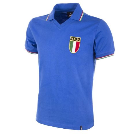 Italy World Cup 1982 Short Sleeve Retro Football Shirt