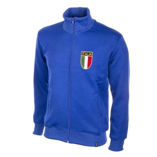 L Italy 1982 copa da Uomo Italia 1982 Retro Football Jacket White/Blue Uomo