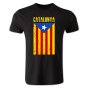Catalonia Flag T-Shirt (Black) - Kids