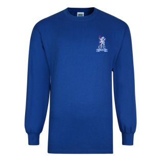 Score Draw Chelsea 1970 Wembley Long Sleeve Home Shirt