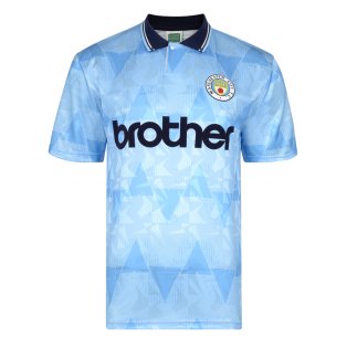 Score Draw Manchester City 1989 Home Shirt