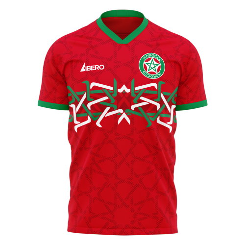 Morocco 2026-2027 Home Concept Kit (Libero) Kids Short Sleeve