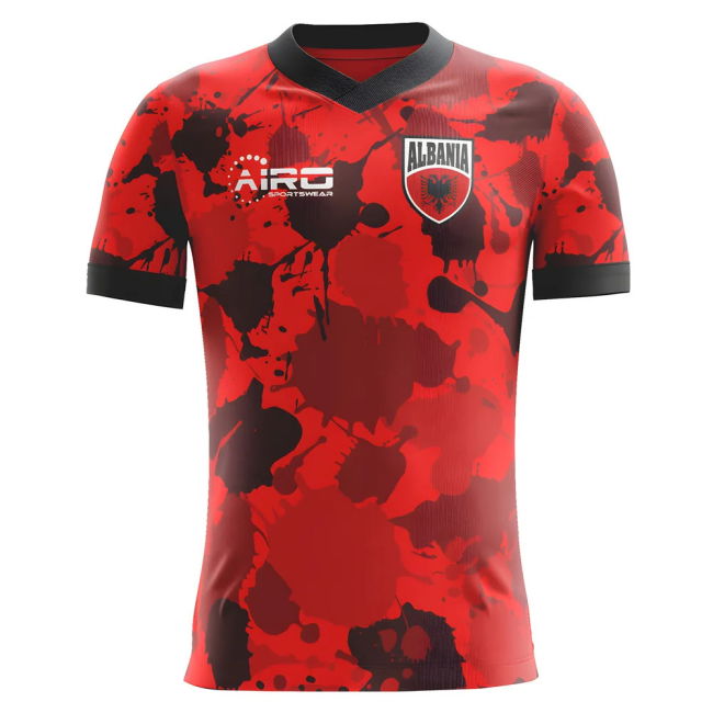 2025-2026 Albania Home Concept Football Shirt - Adult Long Sleeve