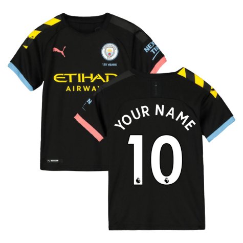 2019-2020 Manchester City Puma Away Football Shirt (Kids) (Your Name)