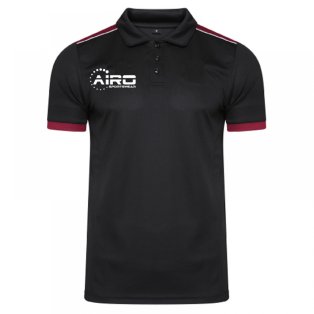 Airo Sportswear Heritage Polo Shirt (Black-Maroon)