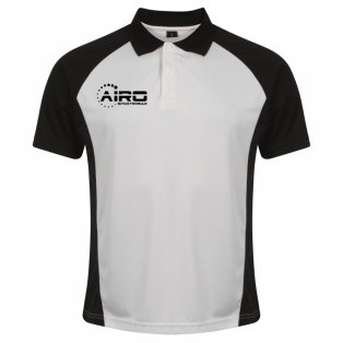 Airo Sportswear Matchday Polo Shirt (White-Black)