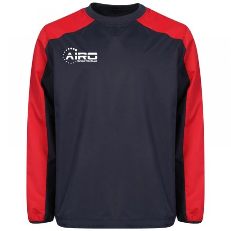 Airo Sportswear Pro Windbreaker (Navy-Red)