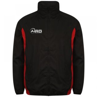 Airo Sportswear Tracksuit Top (Black-Red)