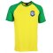 Brazil 2018 Raglan Home Retro Football Shirt
