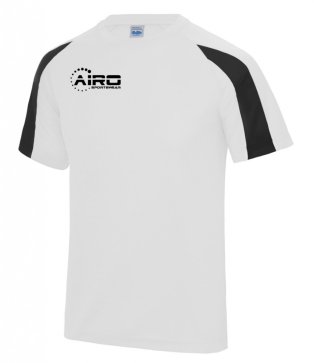 Airo Sportswear Contrast Training Tee (White-Black)