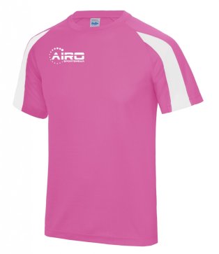 Airo Sportswear Contrast Training Tee (Pink-White)
