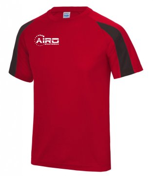 Airo Sportswear Contrast Training Tee (Red-Black)
