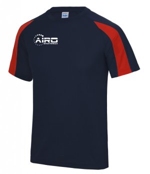 Airo Sportswear Contrast Training Tee (Navy-Red)